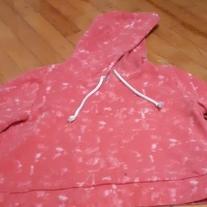 Pink tye dye crop shirt